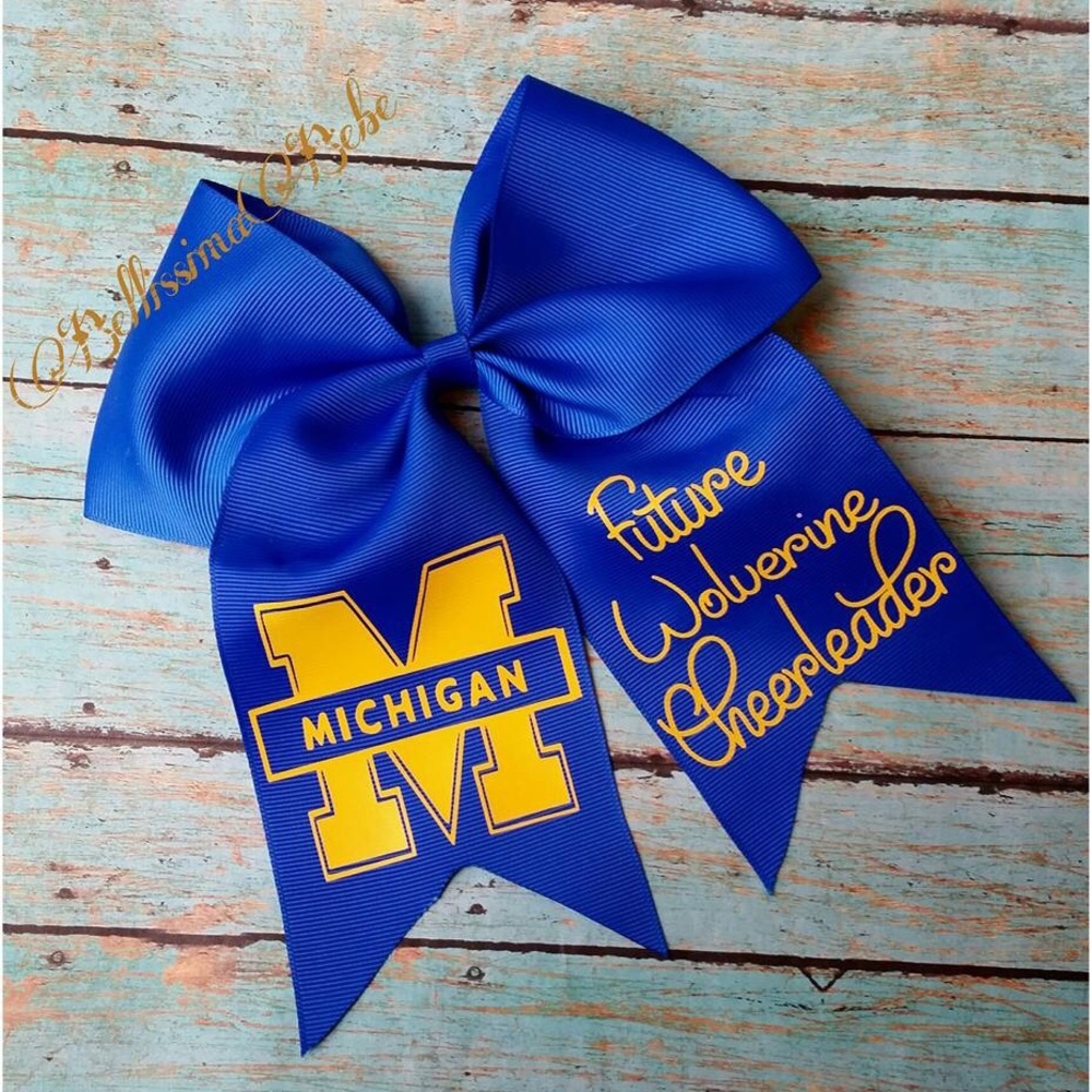 Michigan Wolverine Cheerbow NEW
